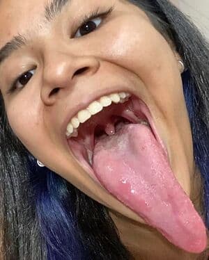 Long Tongue Fetish Nude  Leaks 12 Photos