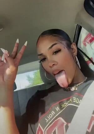 Long Tongue Fetish Nude  Leaks 16 Photos