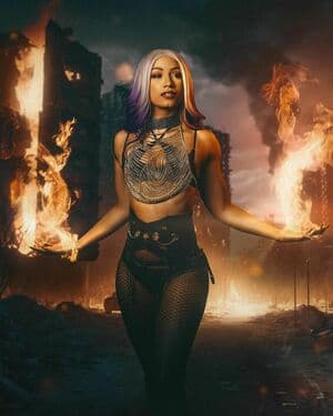 Sasha Banks Nude  Leaks 5 Photos