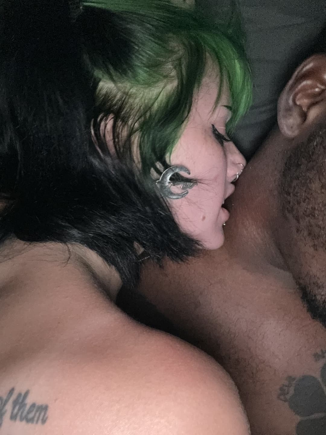 Young Cheating Goth Slut Goes Home with BBC. Squirting, sucking and creampie