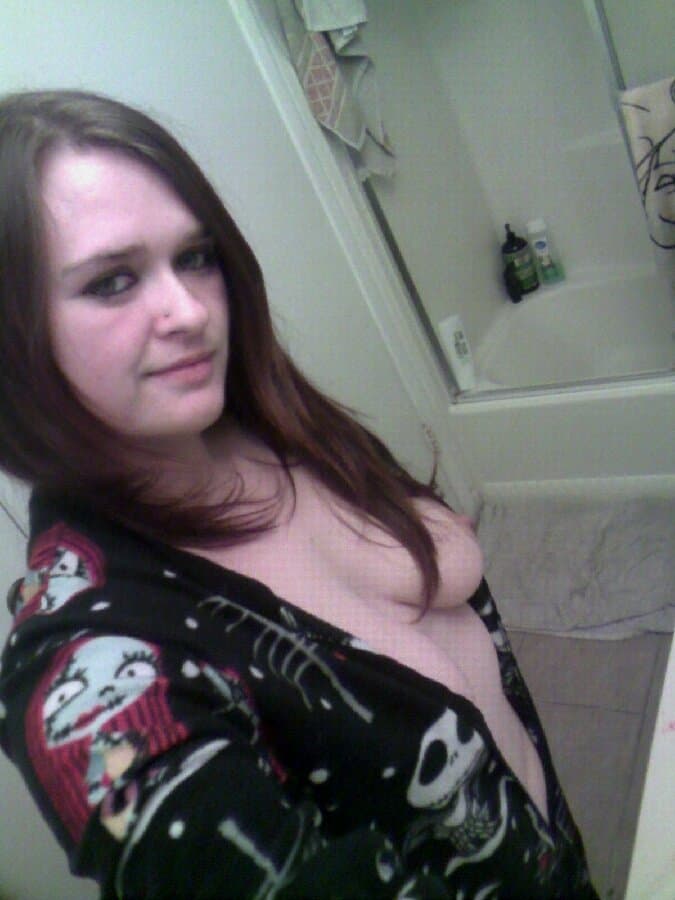 Slutty little Alt bitch loves showing off her big tits and wet slick pussy