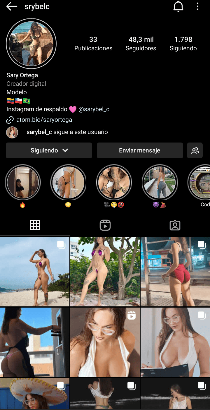 Necesito que alguien me ayude a conseguir contenido de está Venezolana en chile con arsmate