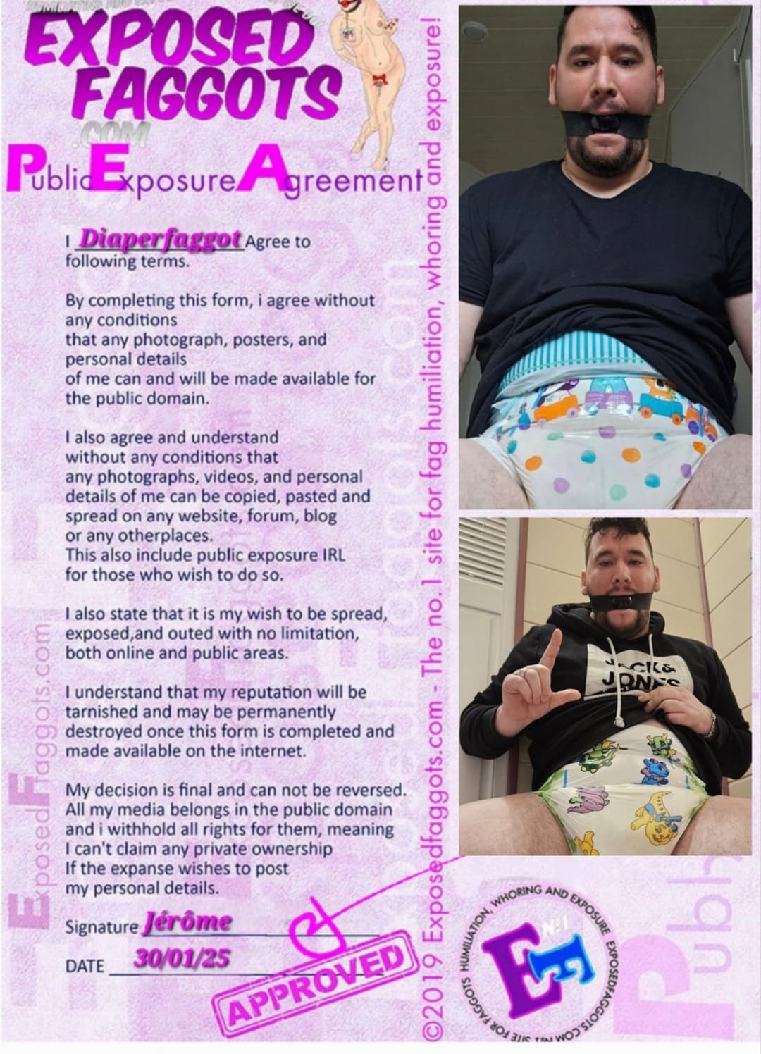 Diaper faggot