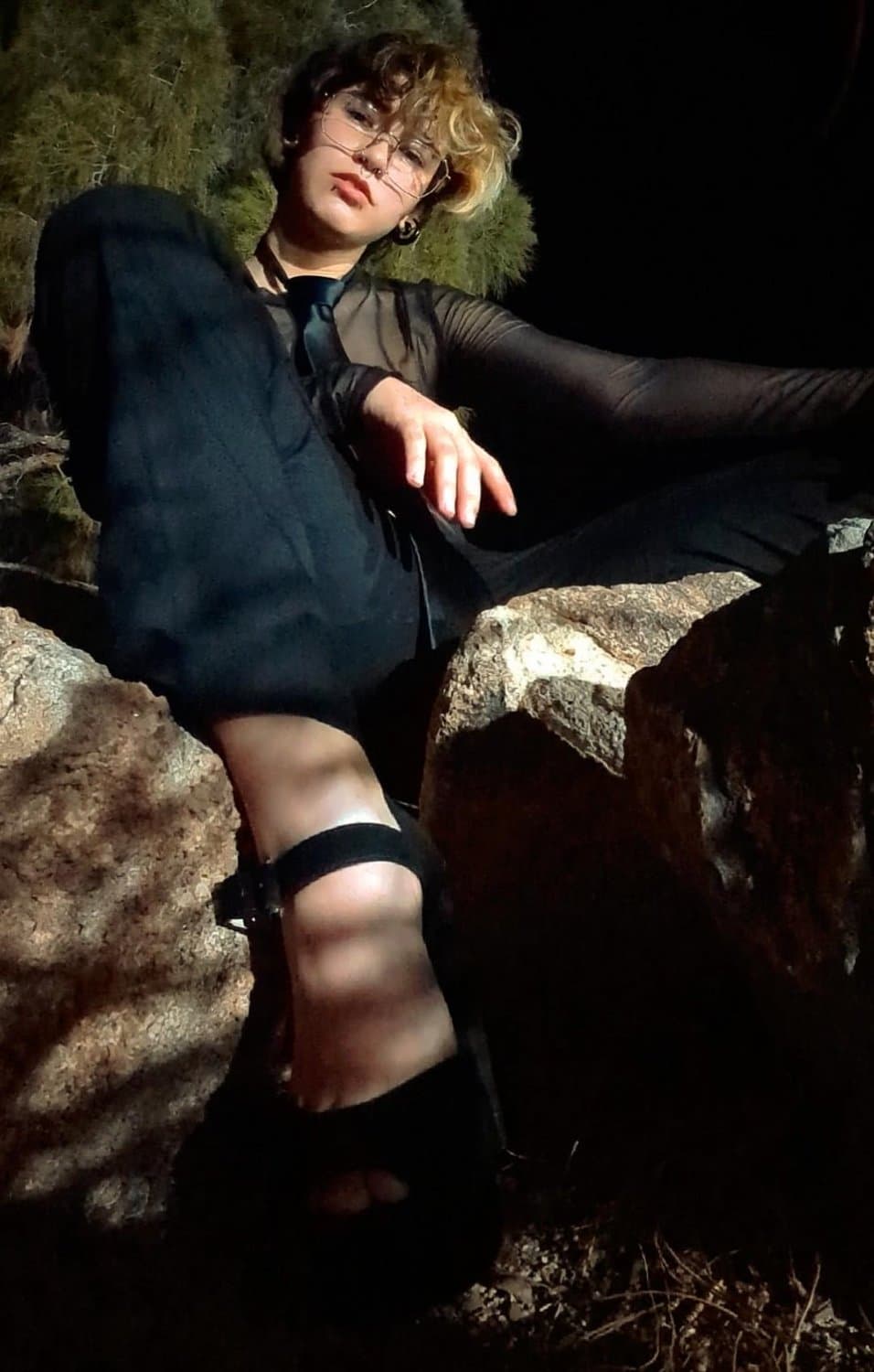 Tomboy short Hair Dyke stud Ren P2