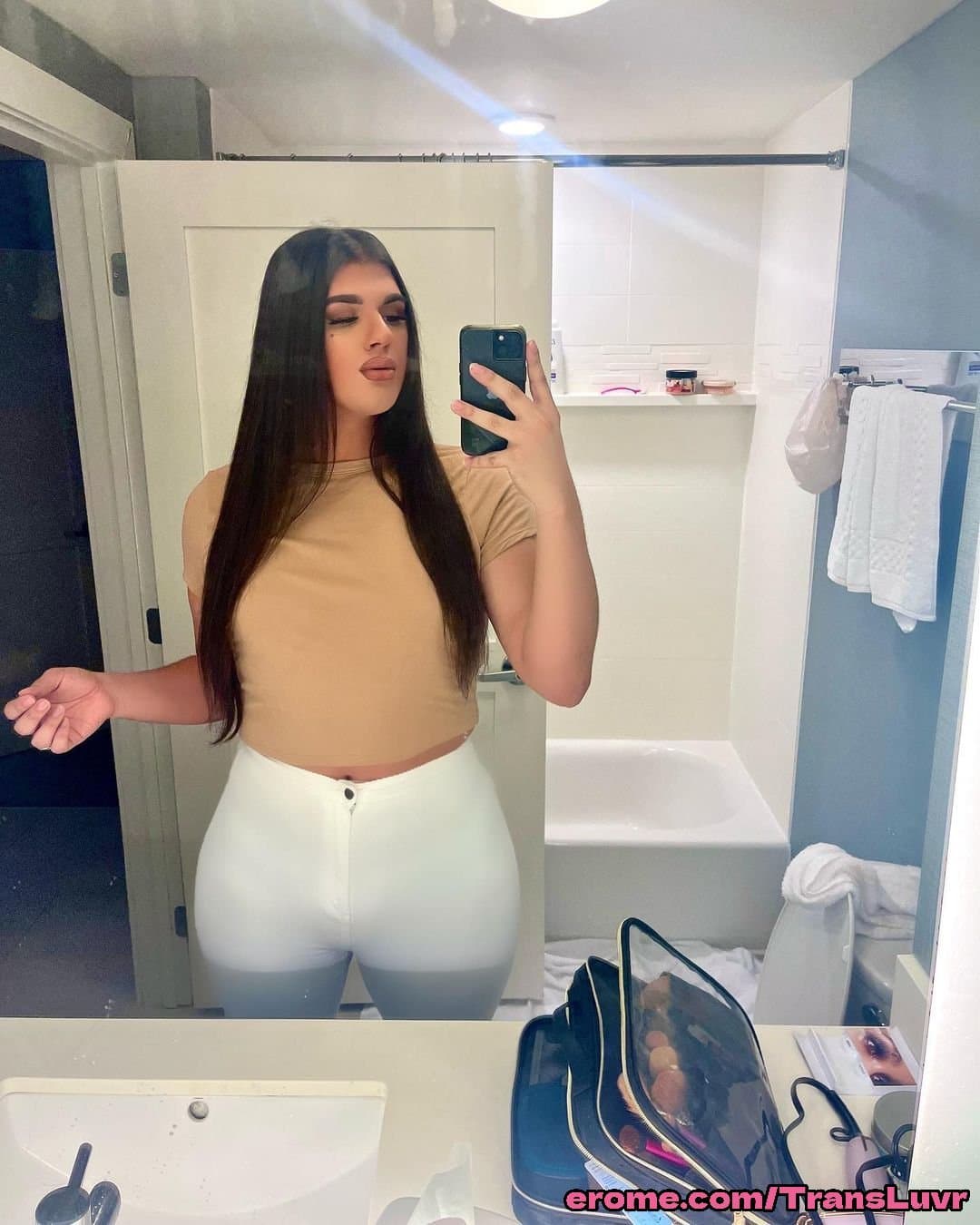 Big Ass Arab Trans Loves Taking BBC Backshots [Femboy, Ladyboy, Shemale, Sissy, Trap]