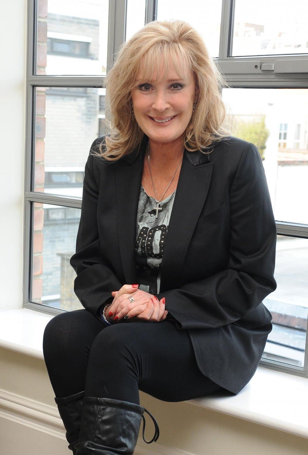 Beverley Callard - Leather Knee Boots