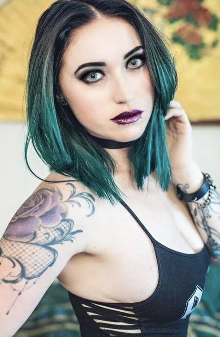 Click to view full size GA TikTok Goth Slut Pierced & Tatted LeAkEd