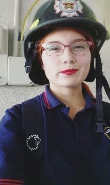 Firewoman redhead  hot