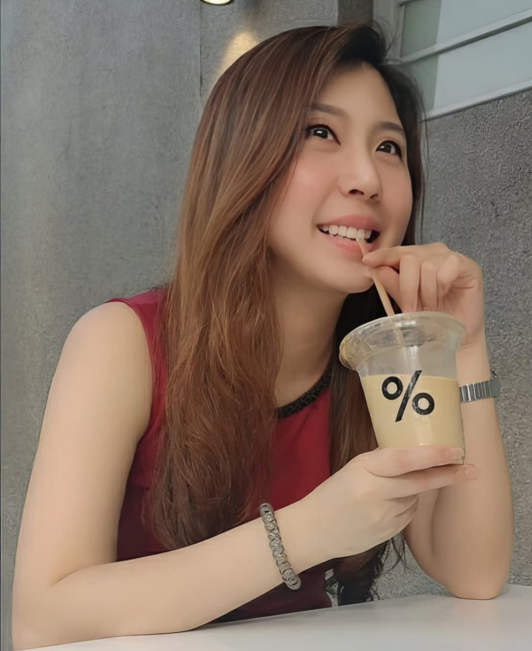 Pretty Viet girl filming herself stripping in toilet