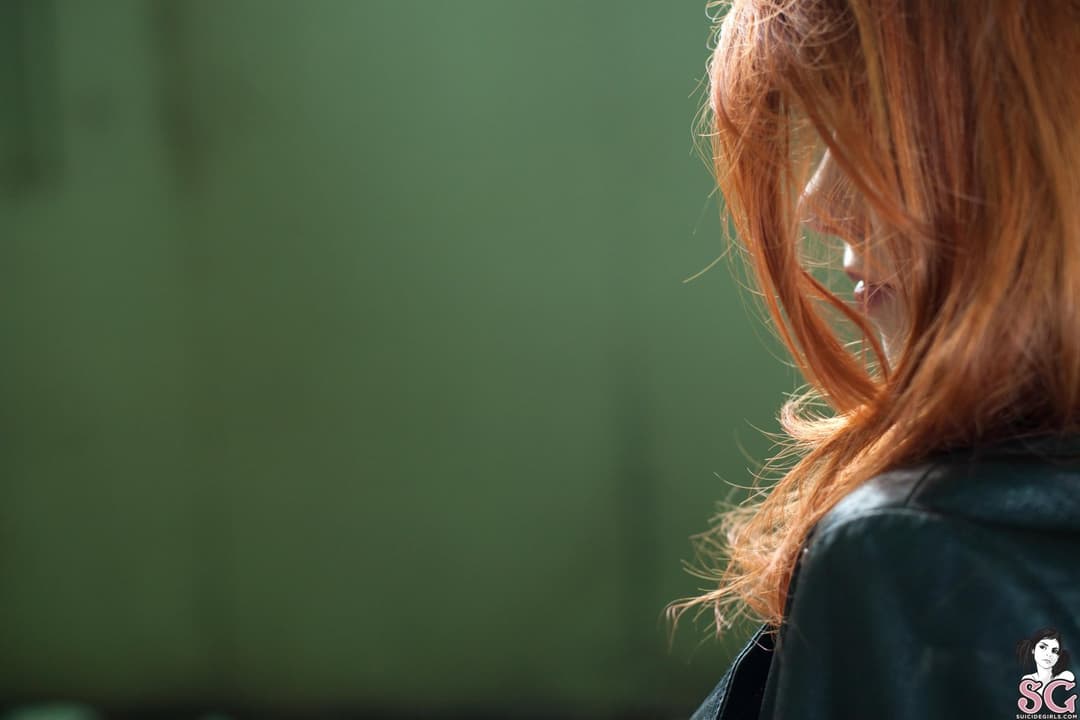 Window Bathing Ginger Lass