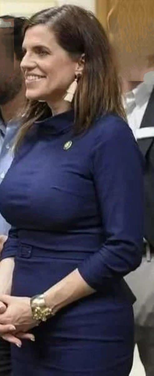 Big titty politician Nancy Mace is a slutty milf.  She needs a cock in her whore big mouth.