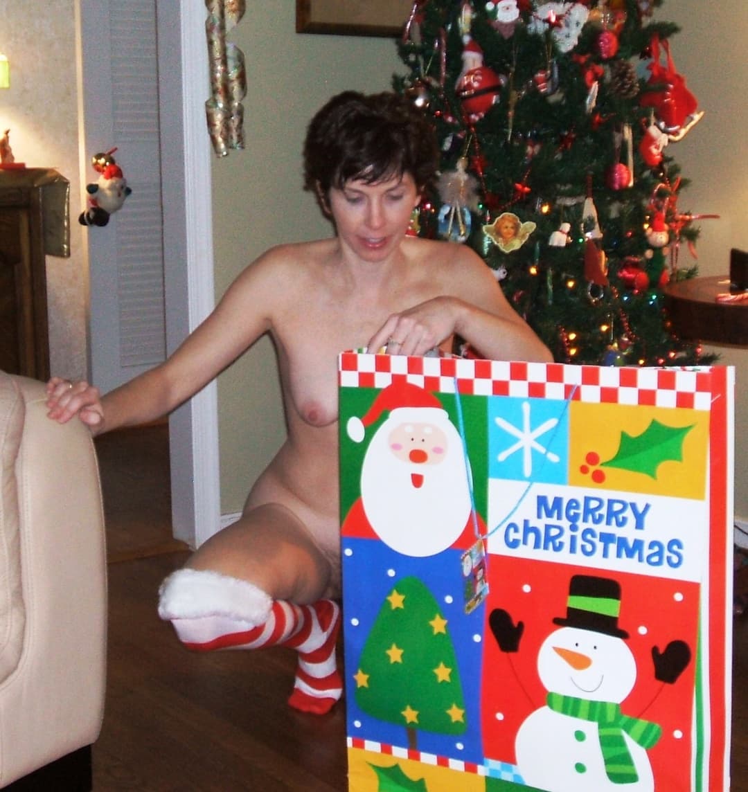 Christmas Memories MILF Nude by Christmas Tree 2