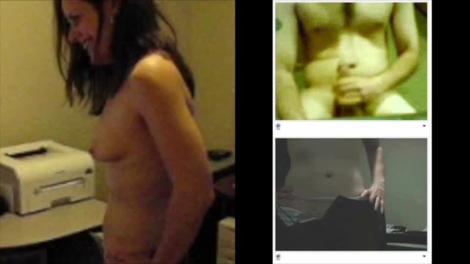 Watching His Nervous Girlfriend Strip On Cam For A Stranger