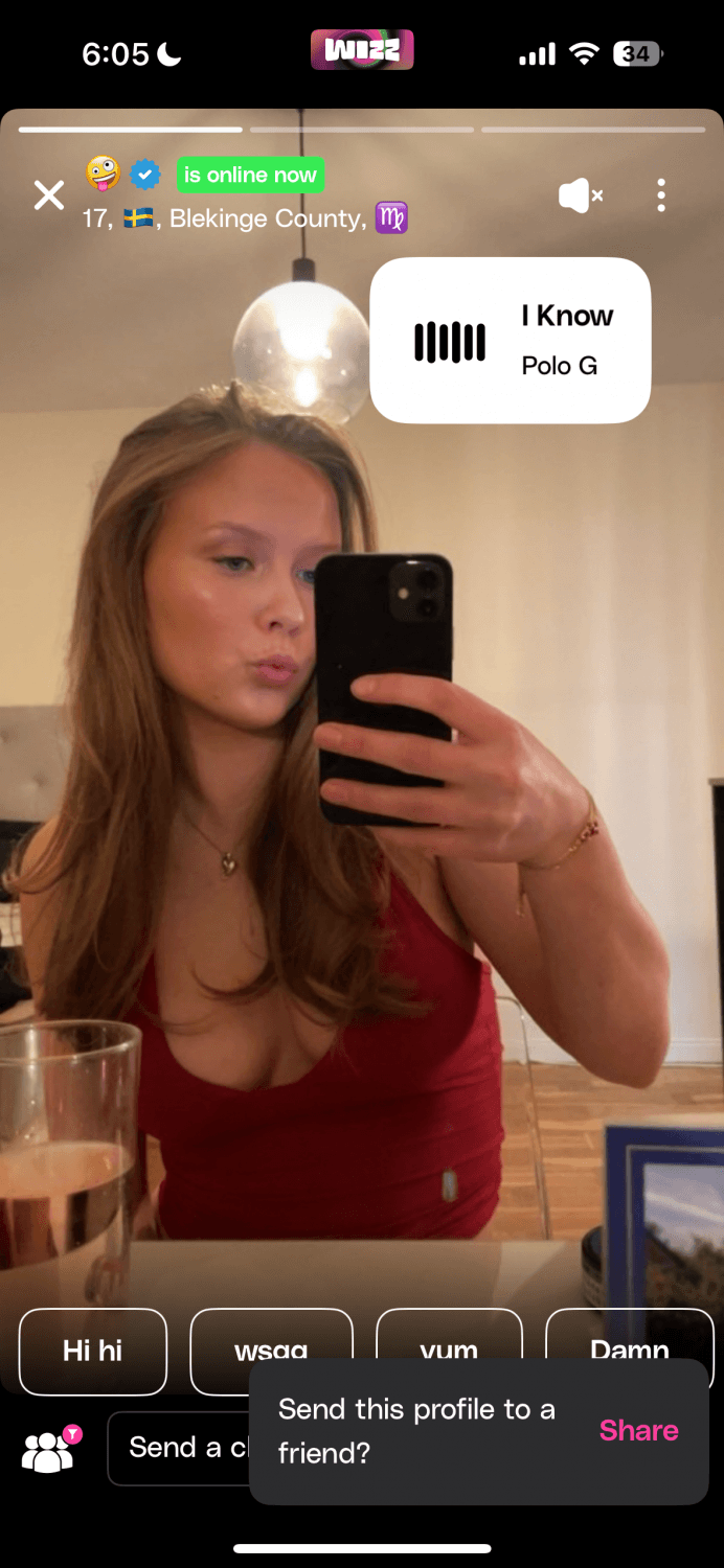 Swedish brunette on dating app leaked dildo picture