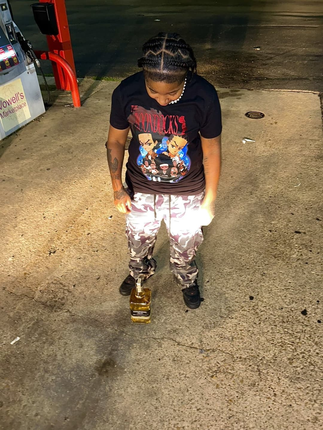 Black Tomboy Ebony black dyke stud midget Hoodrxch P2