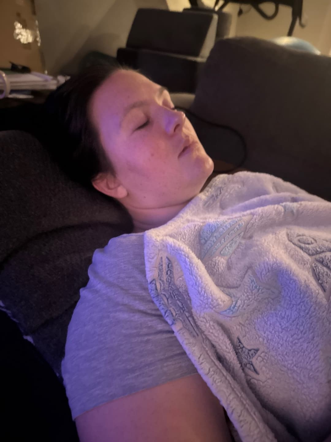 Sexy MILF wife so sexy when sleeping. Touch her!