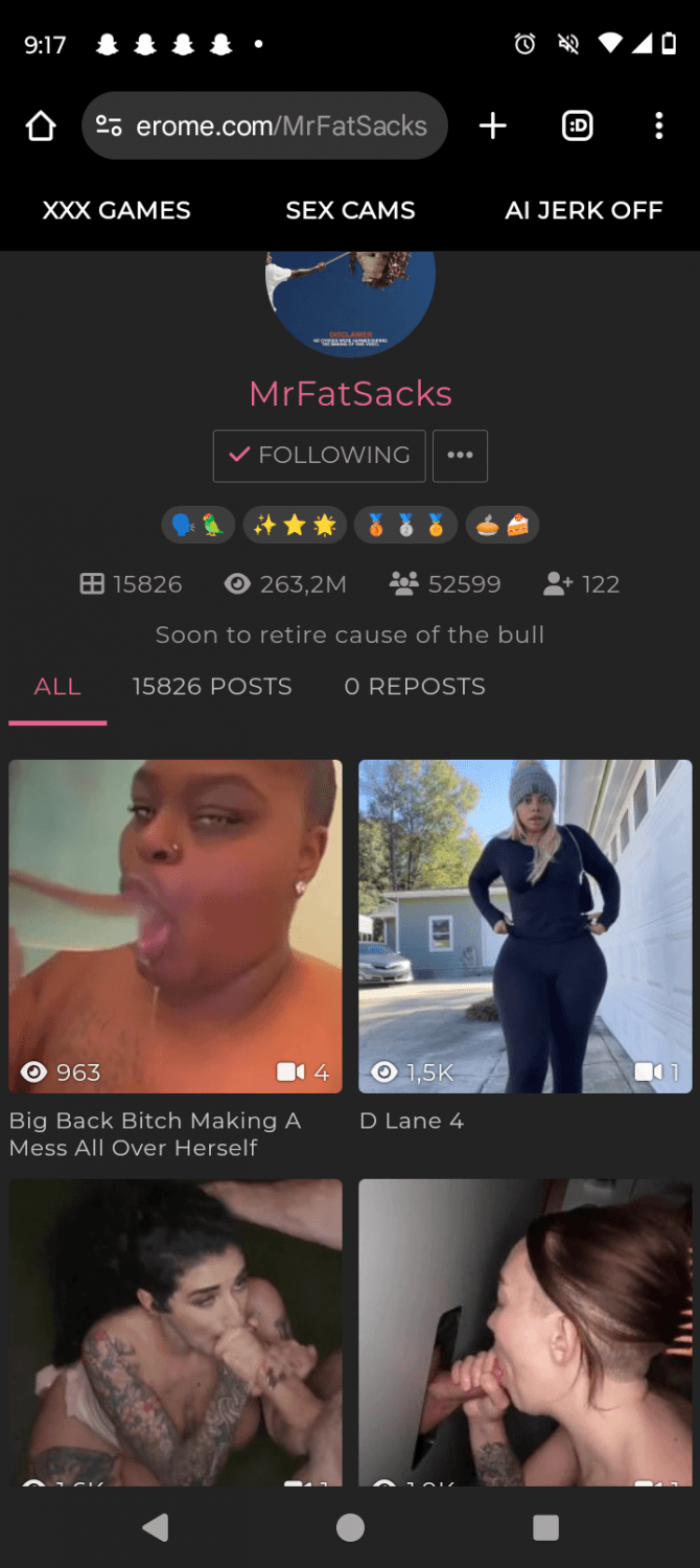 NO MORE VIDEO UPLOADS...THANK THIS LAME ASS NIGGA MRFATSACKS.