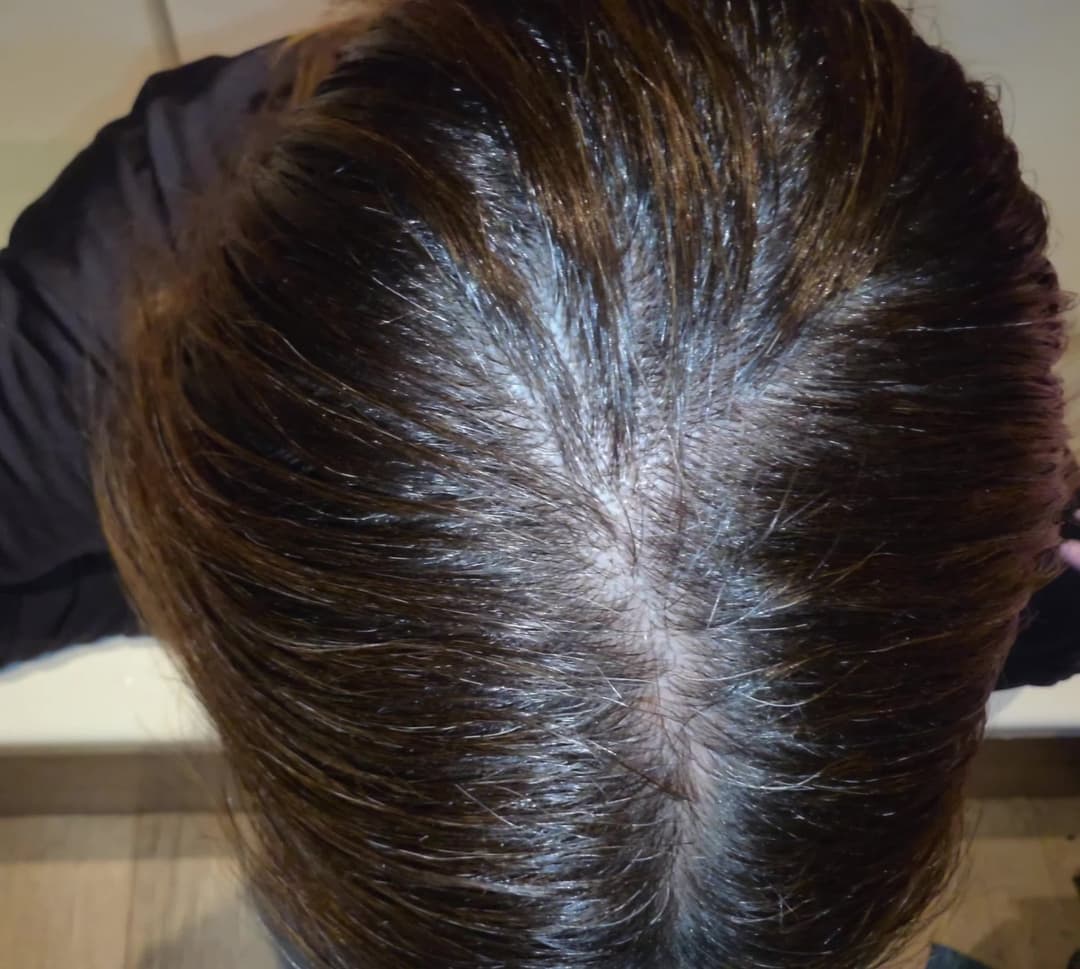 hair ready for a good cumshot and with lots of saliva