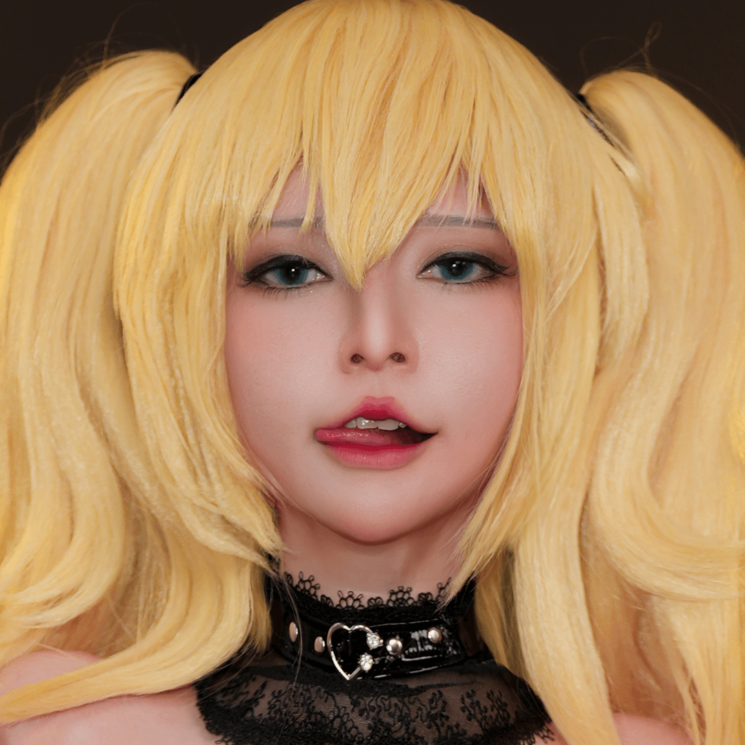 Sexy Asian cosplays as Grok Ani and gets naked