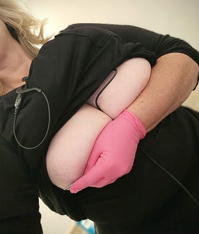 MY BIG TITS _ CHRISTINE DENTIST OFFICE HOT WIFE TOPLESS PUBLIC CAR SNAPCHAT stranger Mexican worker