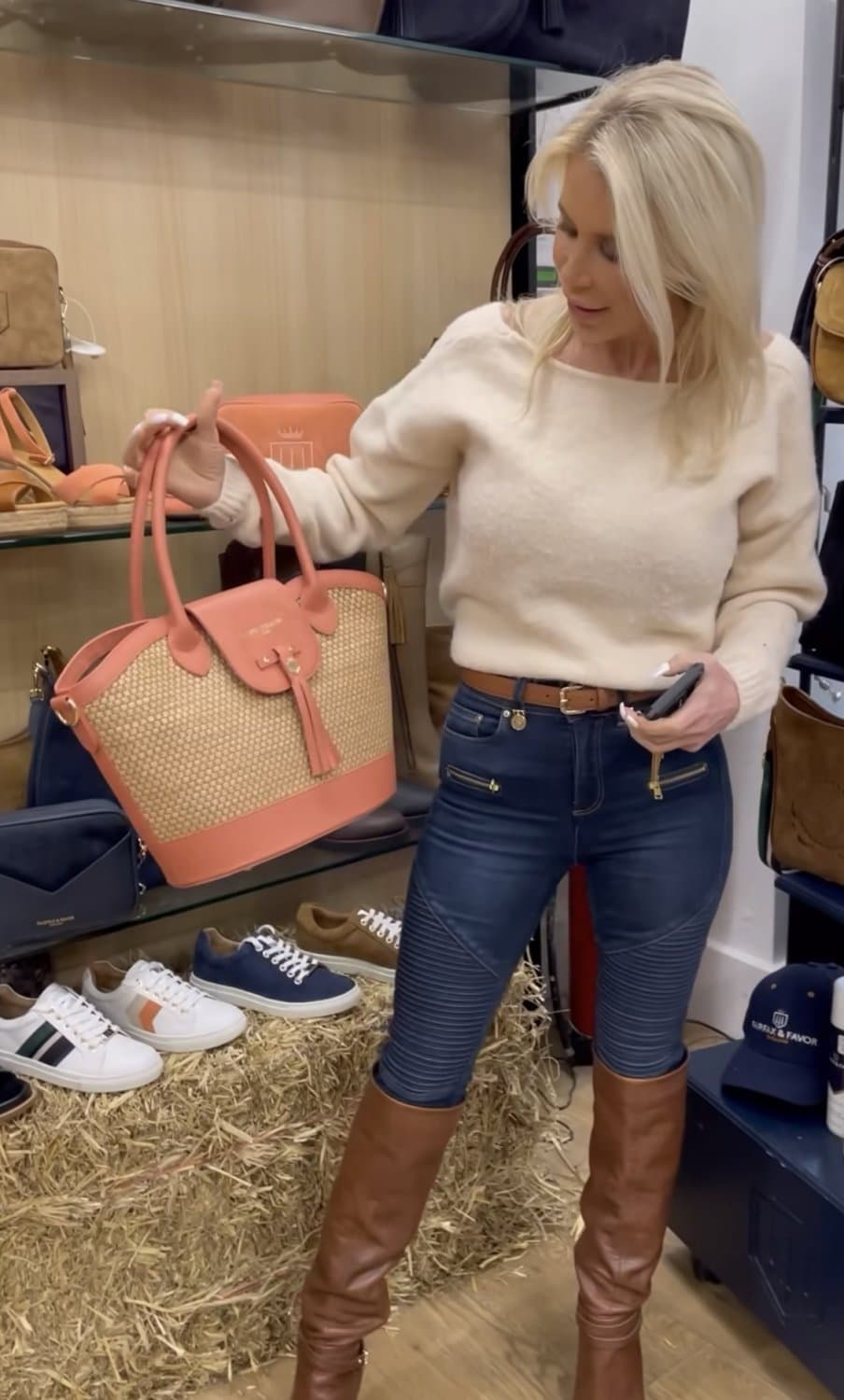 Rachel Lugo - Brown Knee High Leather Boots