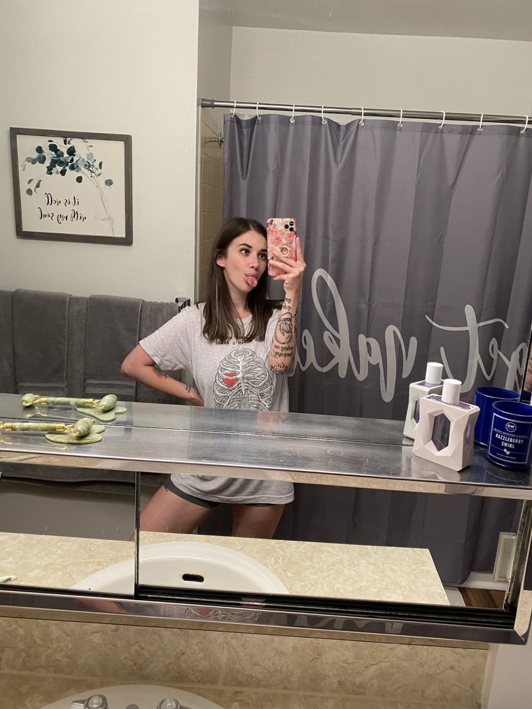 Click to view full size Hottest Milf ever? This curvy slut who loves sticking her tongue out comes damn close