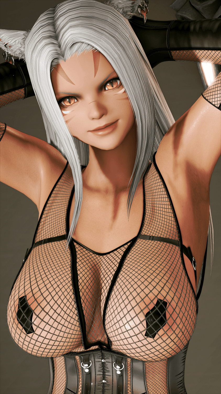 Click to view full size Final Fantasy XIV Online Miqote Catgirl August Dump, 4k