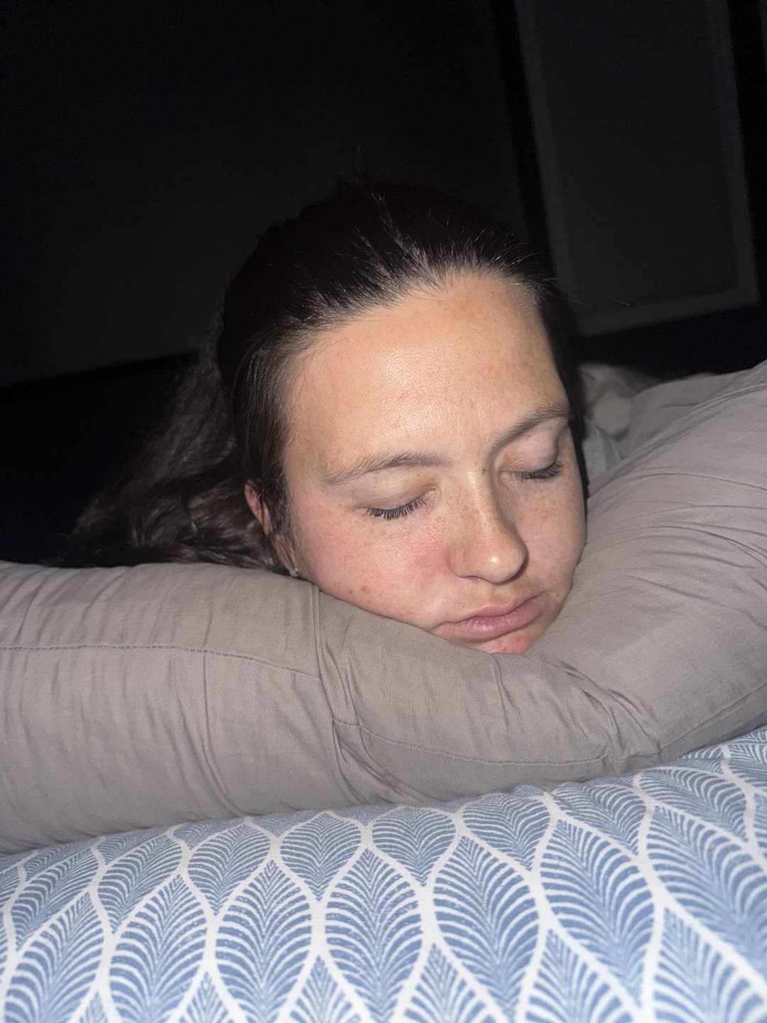 Sexy MILF wife so sexy when sleeping. Touch her!