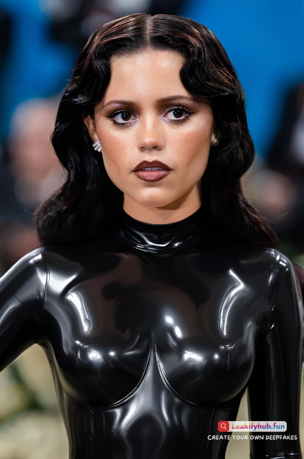 Jenna Ortega in Latex Rubber