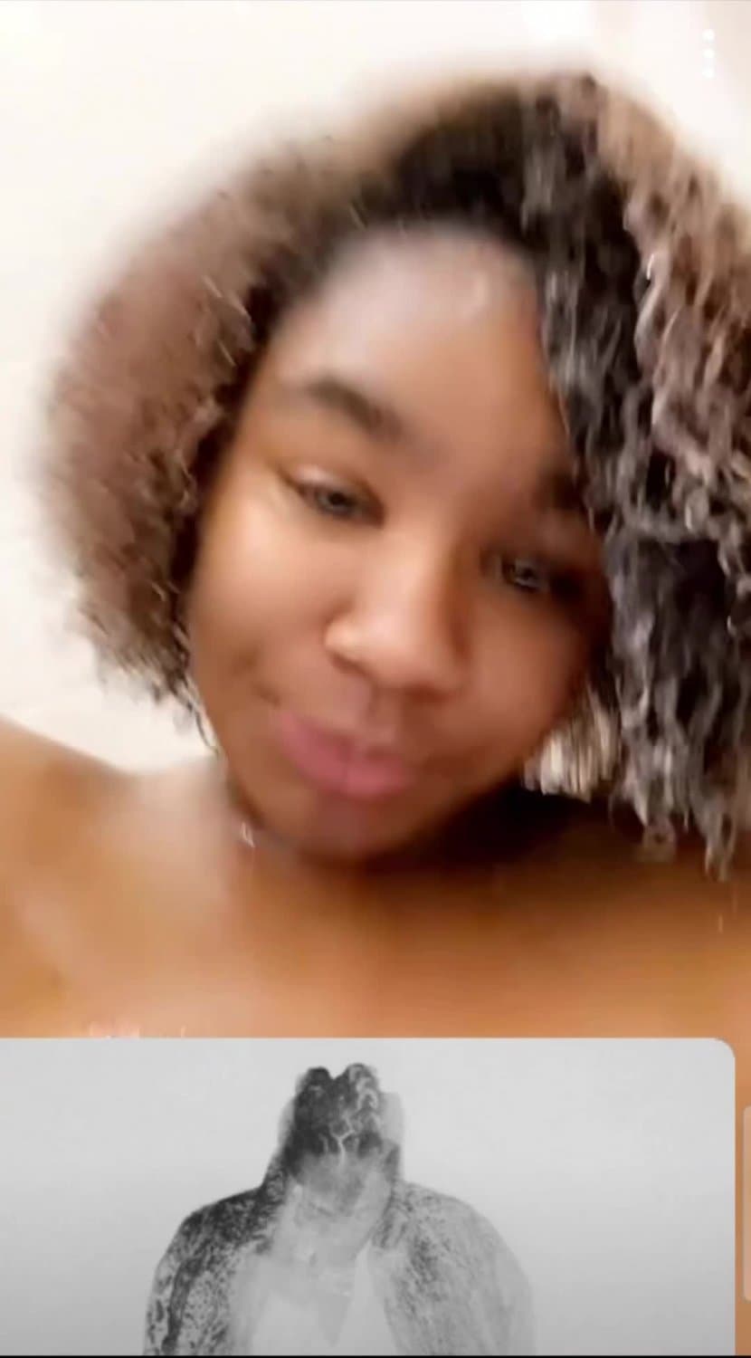 Darkskin teen on snap showing off her big tits leaked??