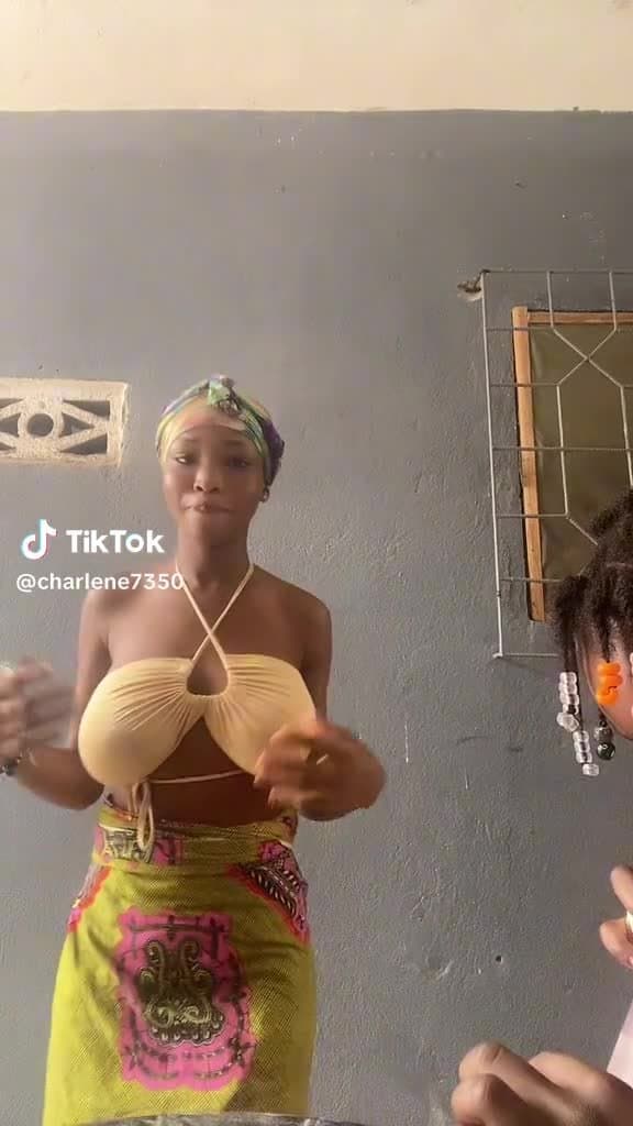 Big Breasted African Slut Is A Tease