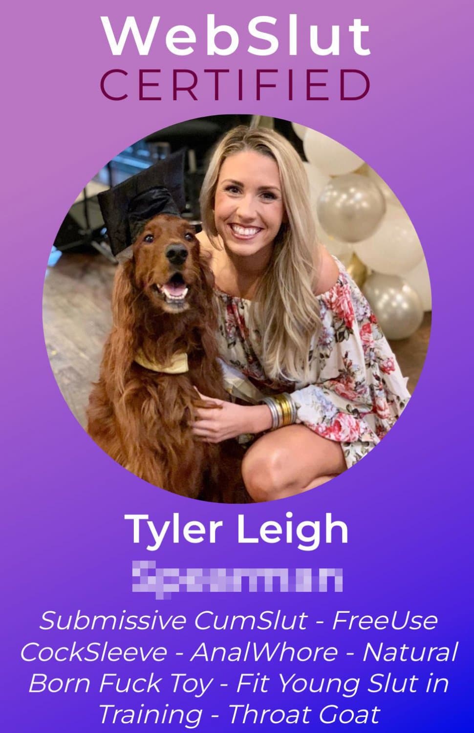 Tyler Leigh is a Certified WebSlut