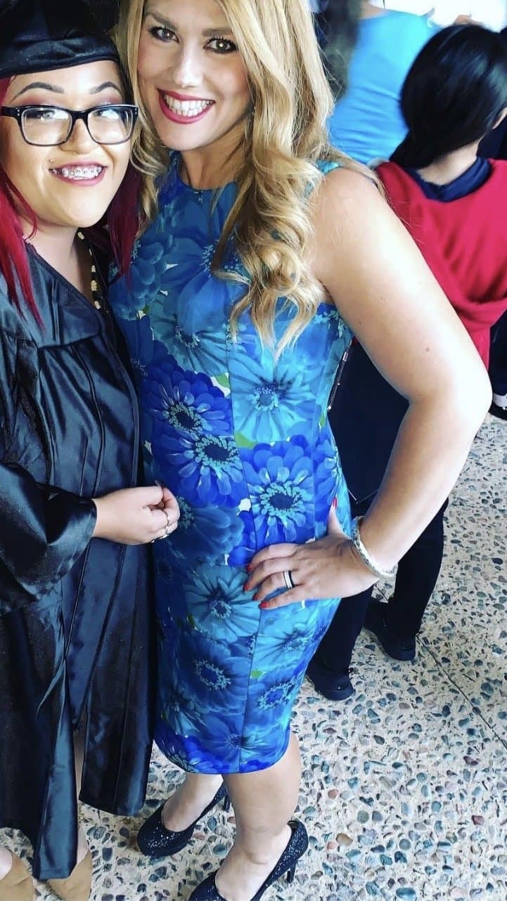 Sexy busty high school teacher Mandi Casillas Bolinger is so sexy and has perfect feet