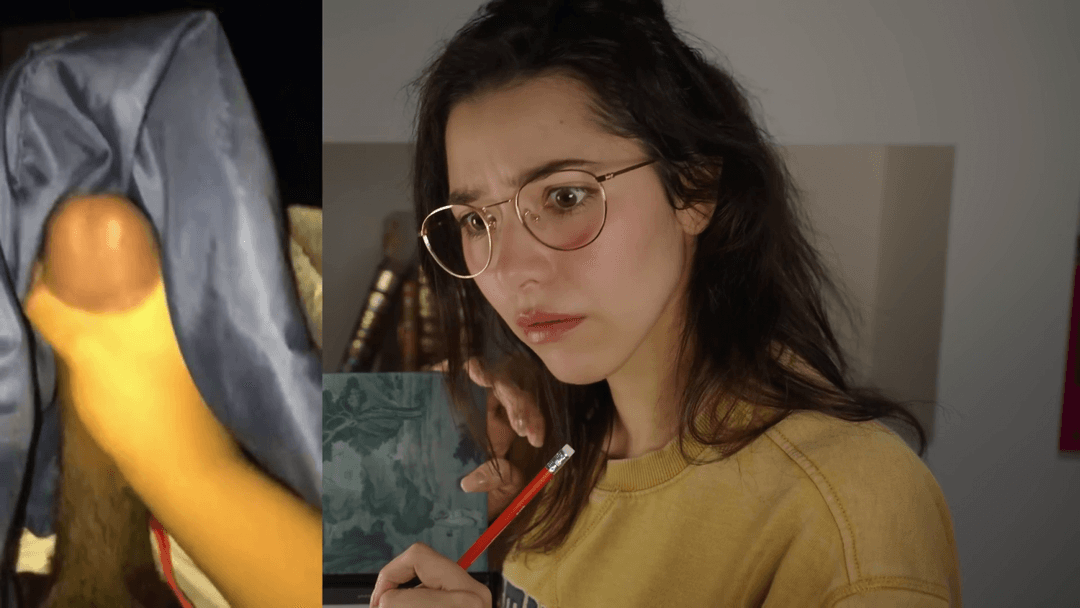 showing asmr glow my bbc nut vid in class! her first time ;)