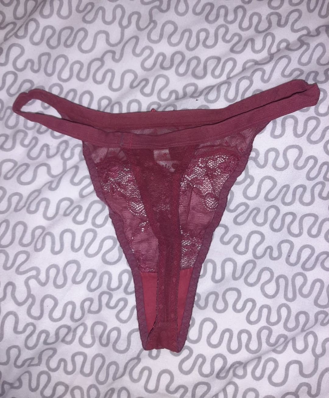 Latina gf’s creamy panties (anyone want a taste?)