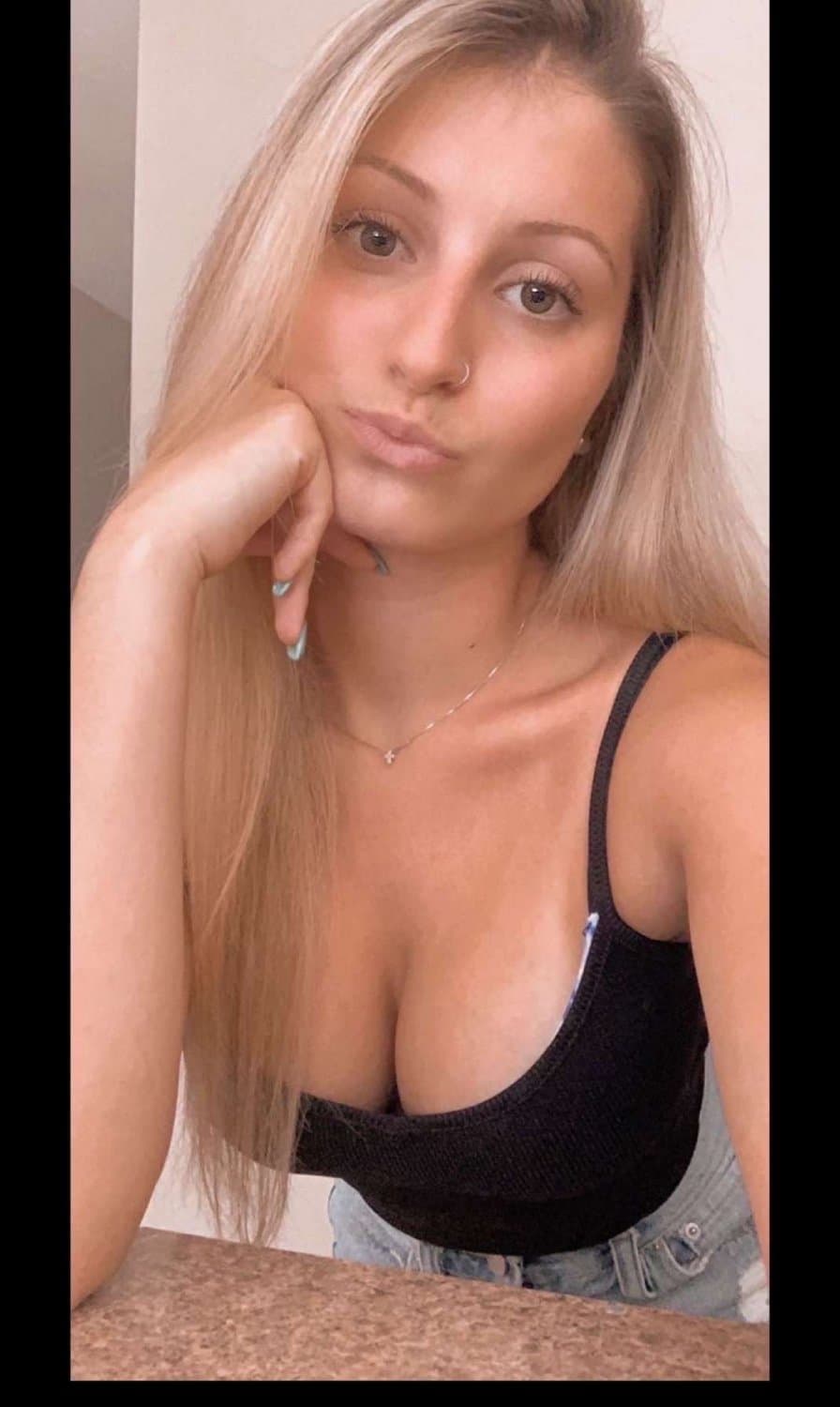 sexy petite blonde loves showing off her perfect curves and perky tits