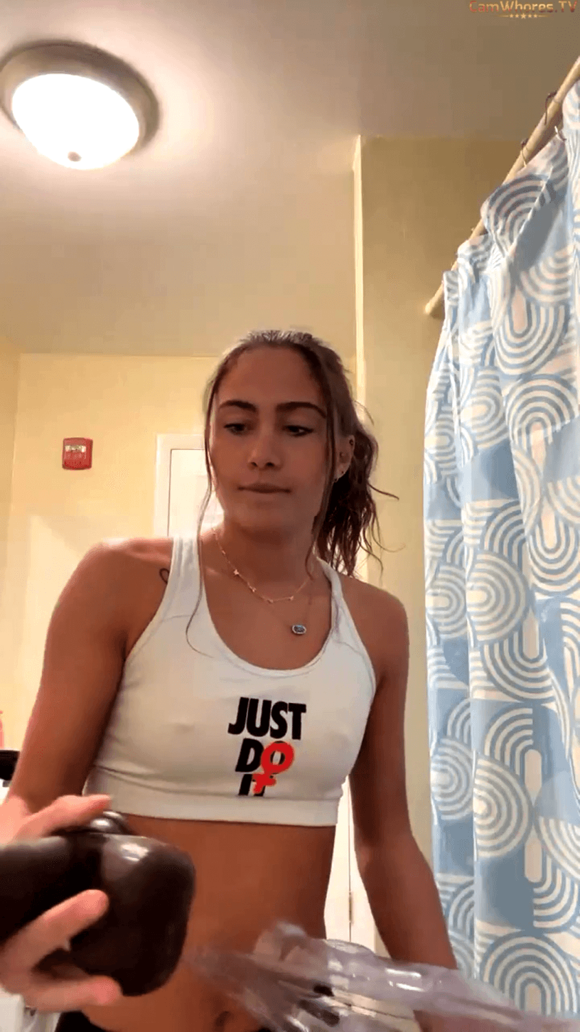 white snowbunny teen tries bbc dildo - first bbc dildo