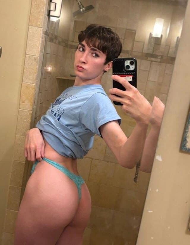 Cute sissy Em loves showing off in panties