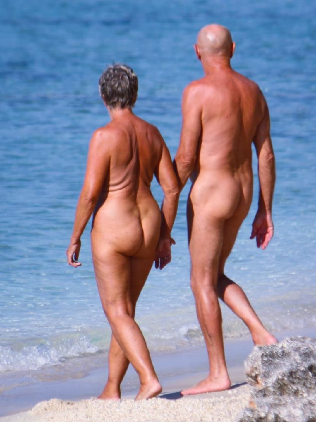 grandmather on the naturist beach...