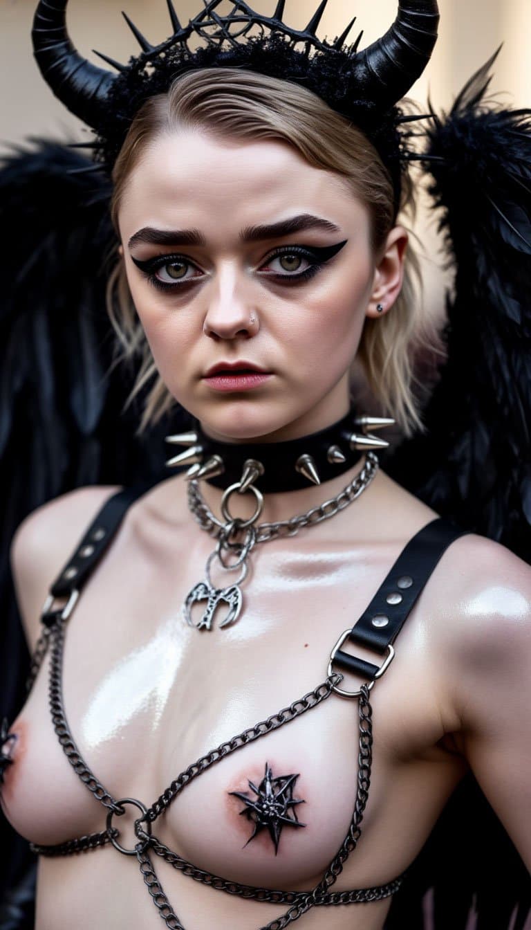 Click to view full size Satanic Succubus (Maisie Williams)