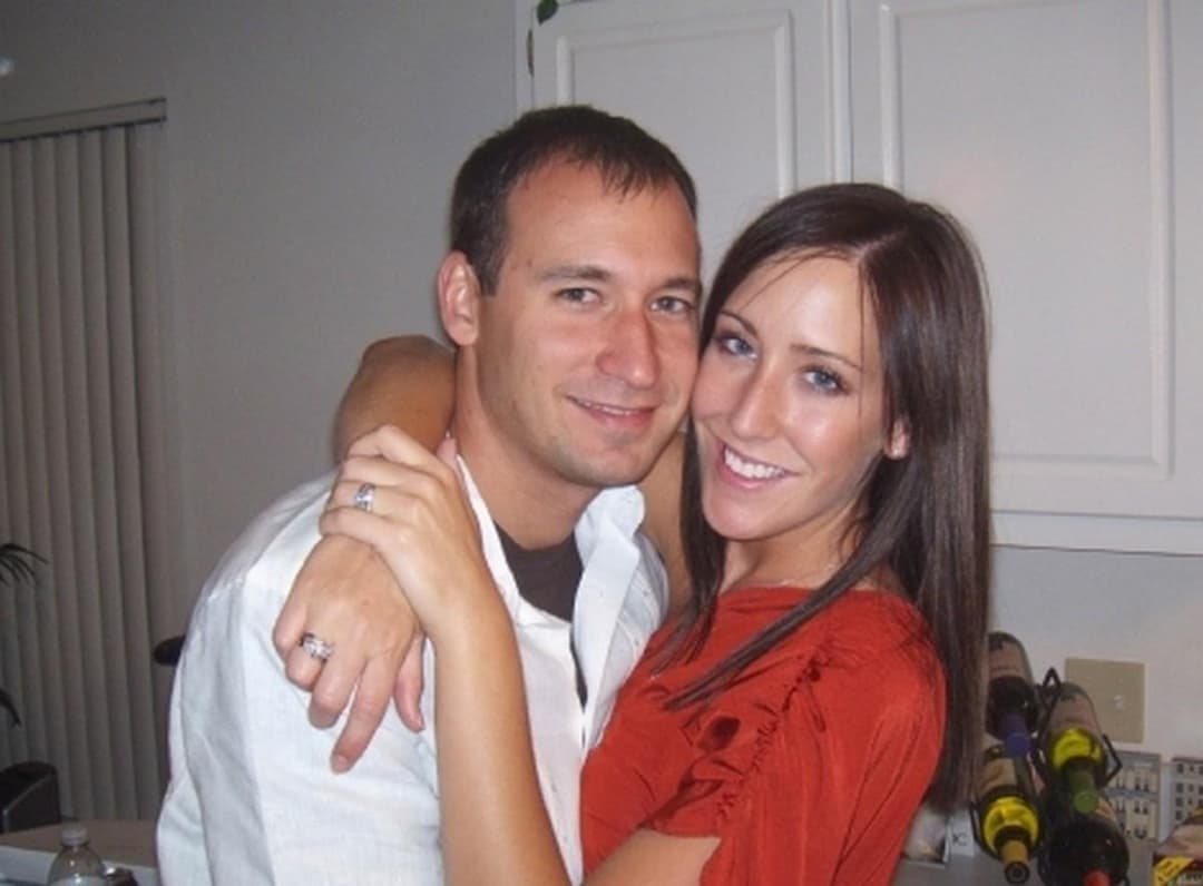 Gorgeous brunette wife shows off her new tits