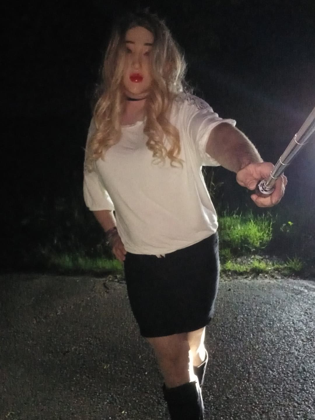 Me, crossdressing and cum drinking