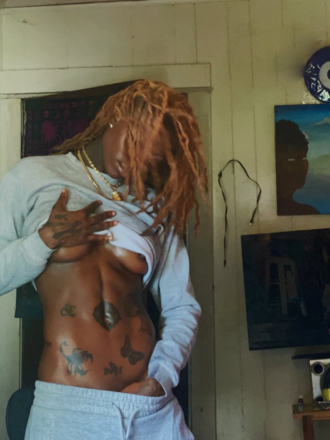 Black dyke stud ebony tomboy Tajee P2