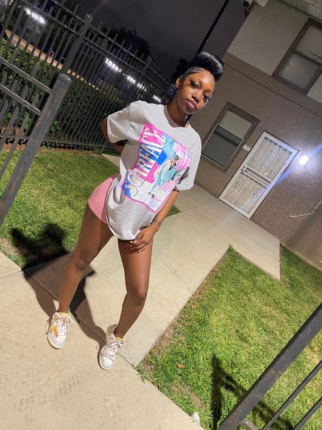 Barely legal Ebony teen with a fat ass & DSL’s ( Ebony teen sleepover booty)