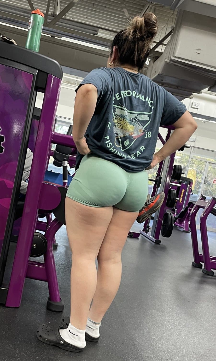 Click to view full size Candid Gym Thicc Ass Wedgie