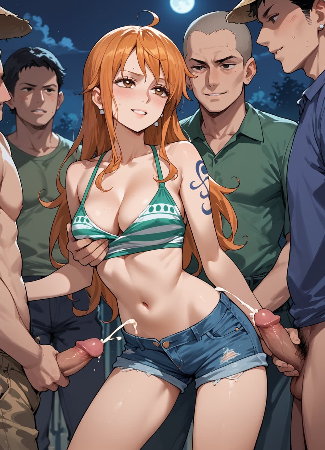 Nami public gangbang