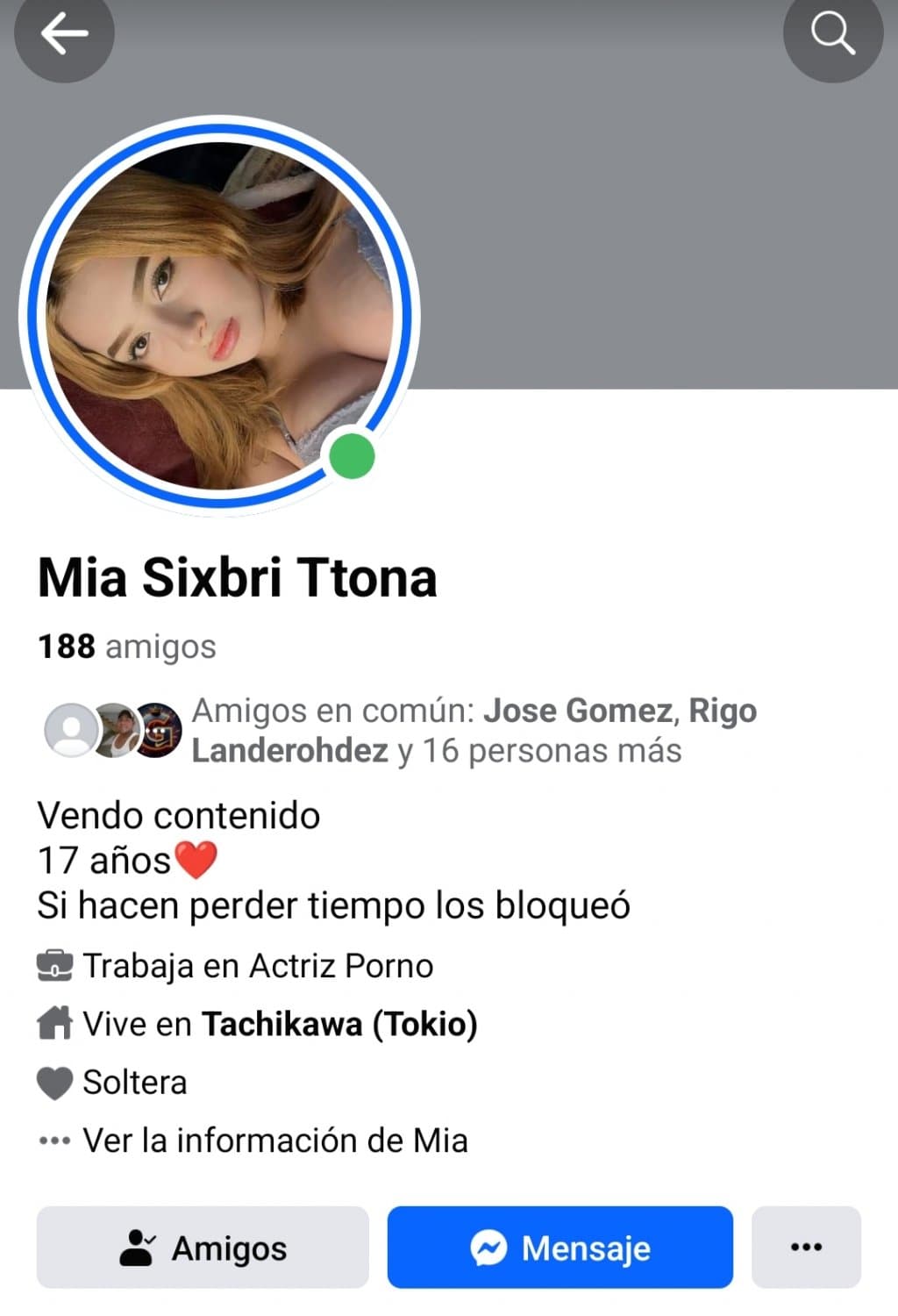 Mialeimi bri tetona facebook ???? esa si es tetona?
