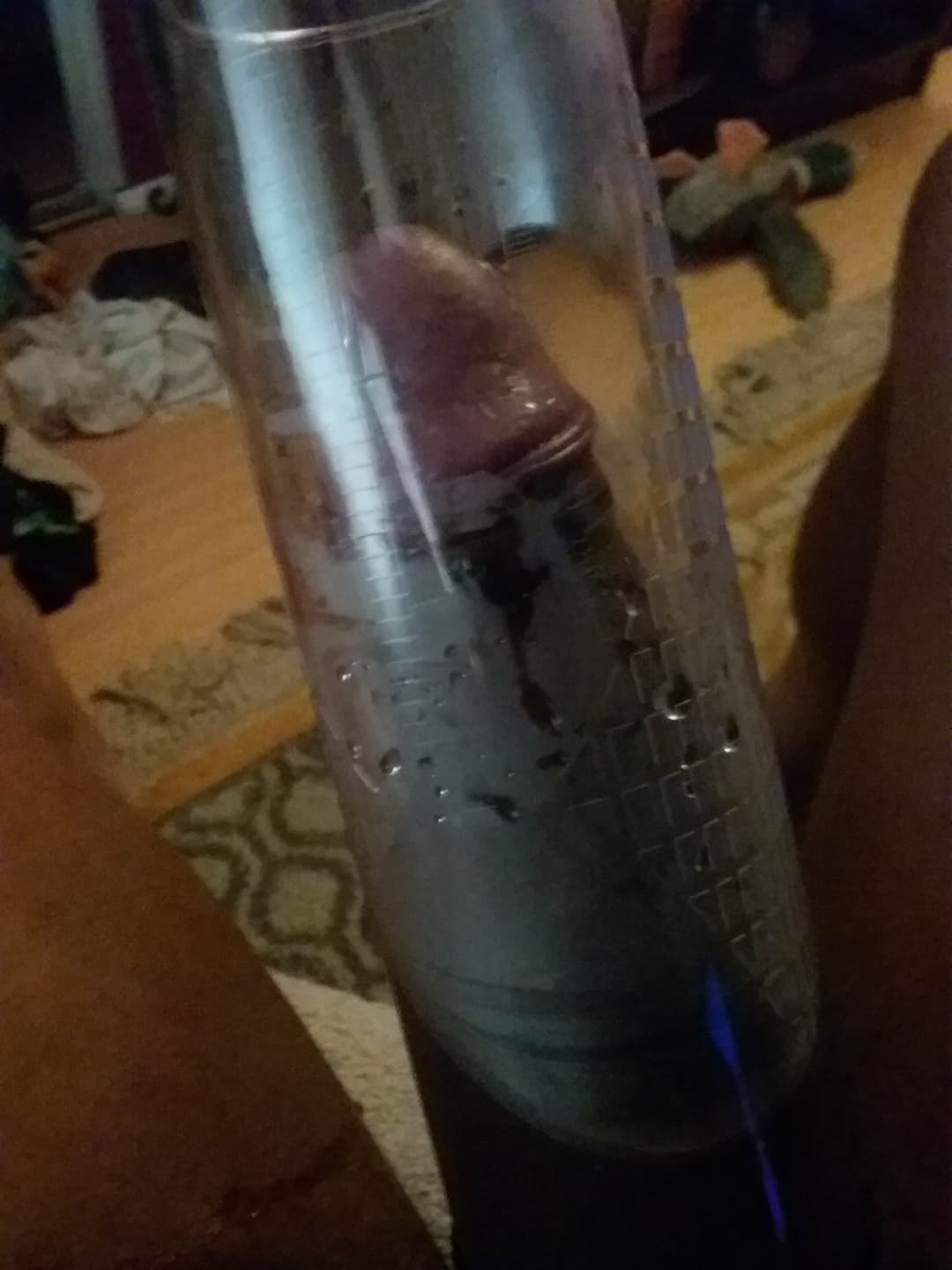 Testing out my new penis pump watching my archive (EmmieP and Yoruichi cosplayer)