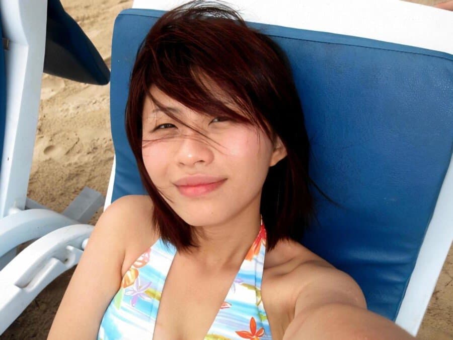 Asian girl giving amazing blowjob and revealing her big boobs