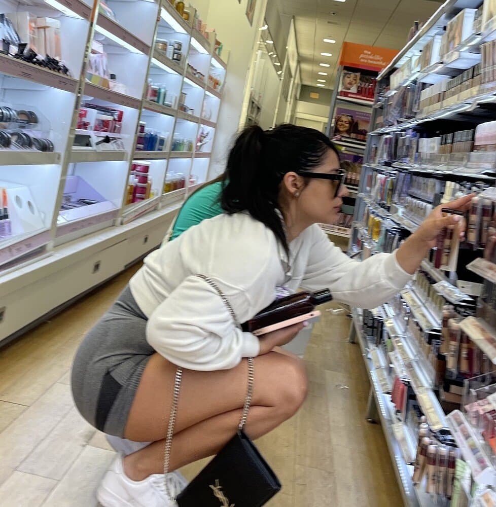 Thick Thighed Latina In Workout Shorts